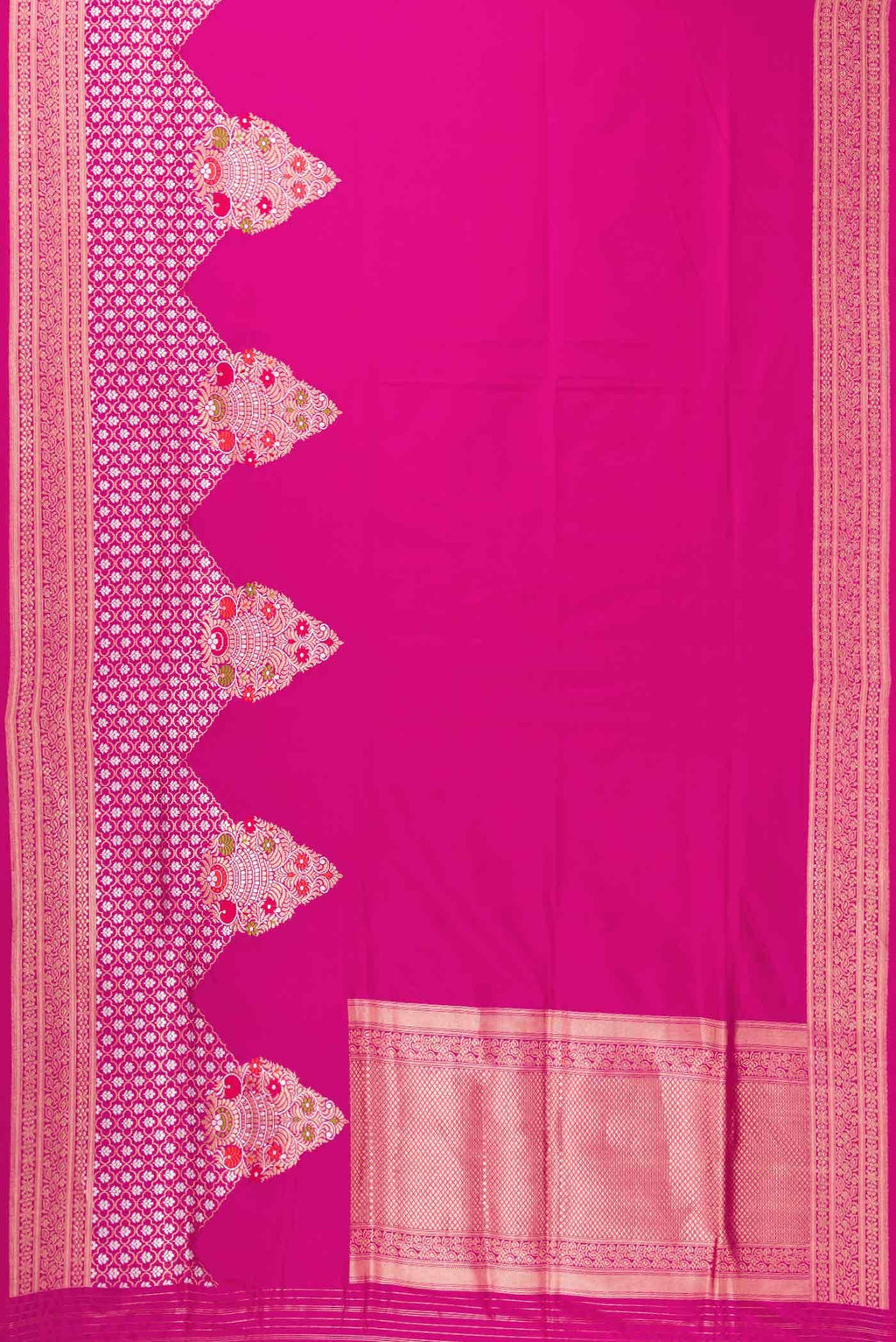Pink Banarasi Silk Saree