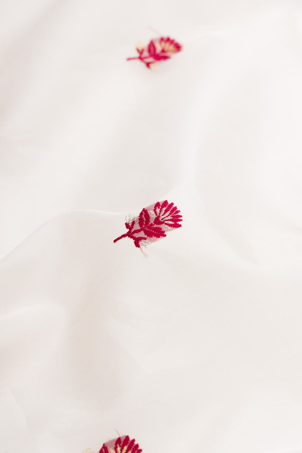 White Organza Silk Saree