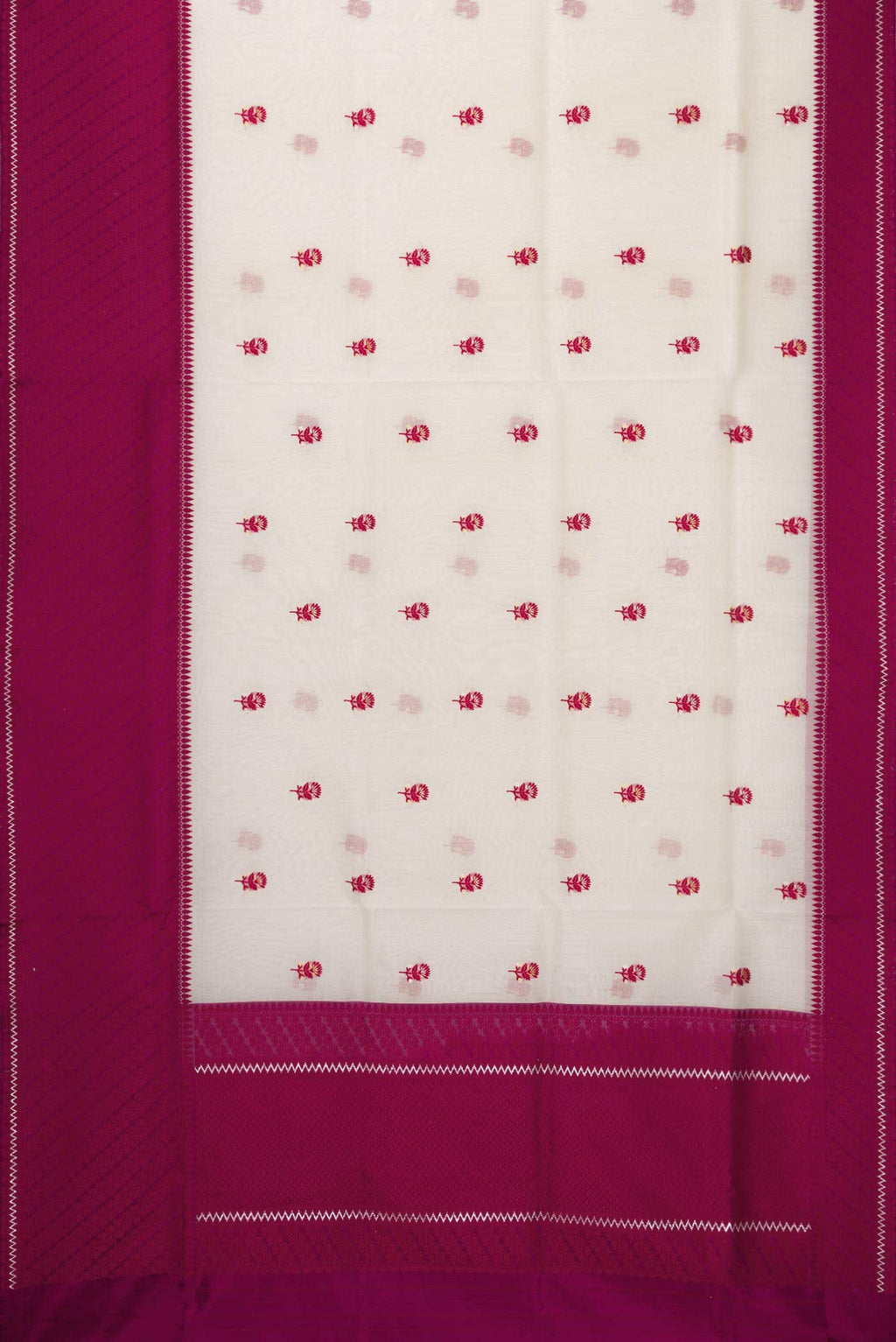 White Organza Silk Saree