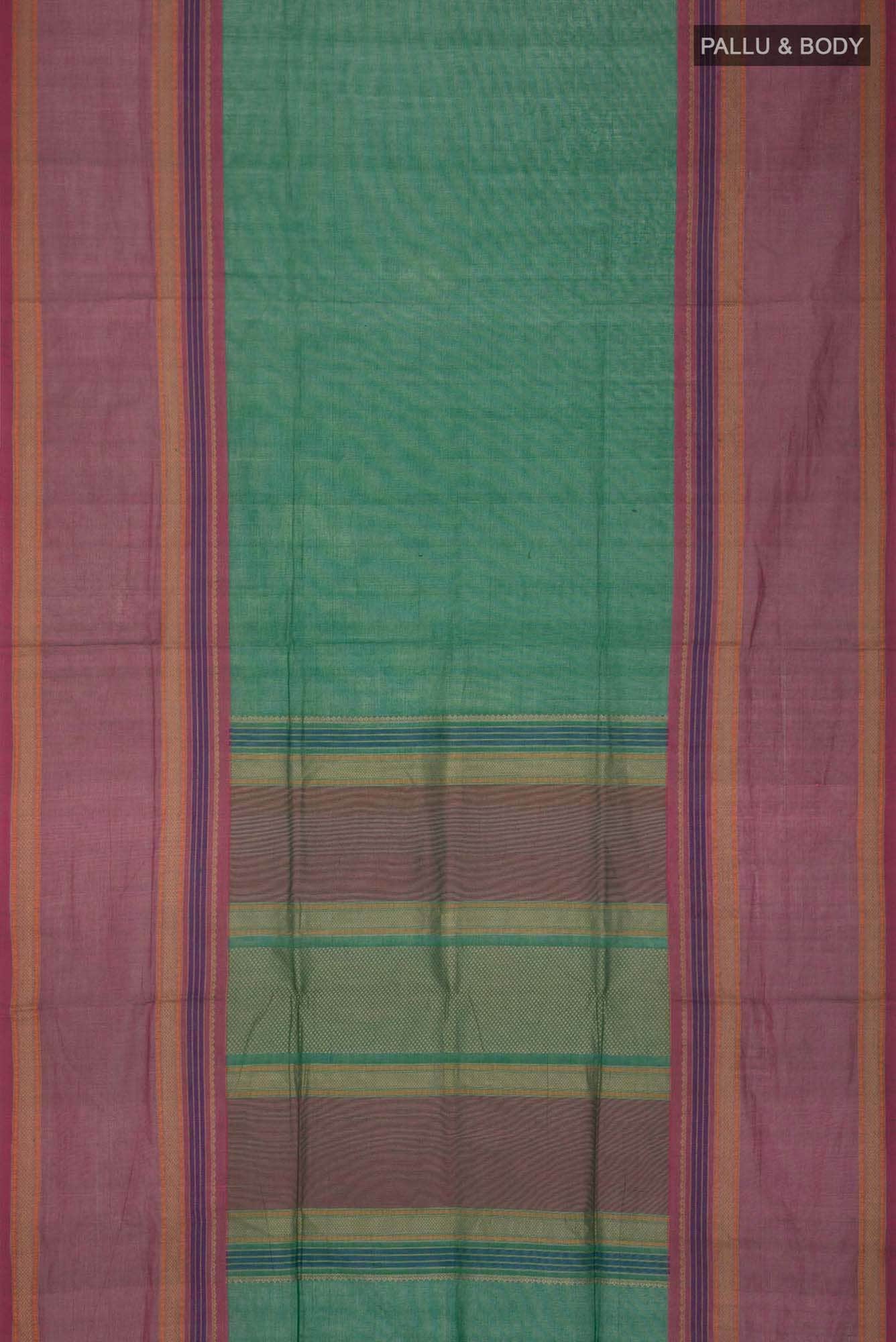 Green Coimbatore Cotton Saree