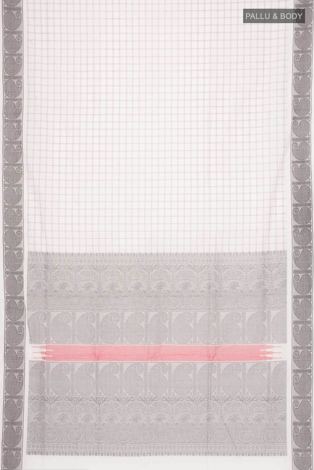 Off White Coimbatore Cotton Saree