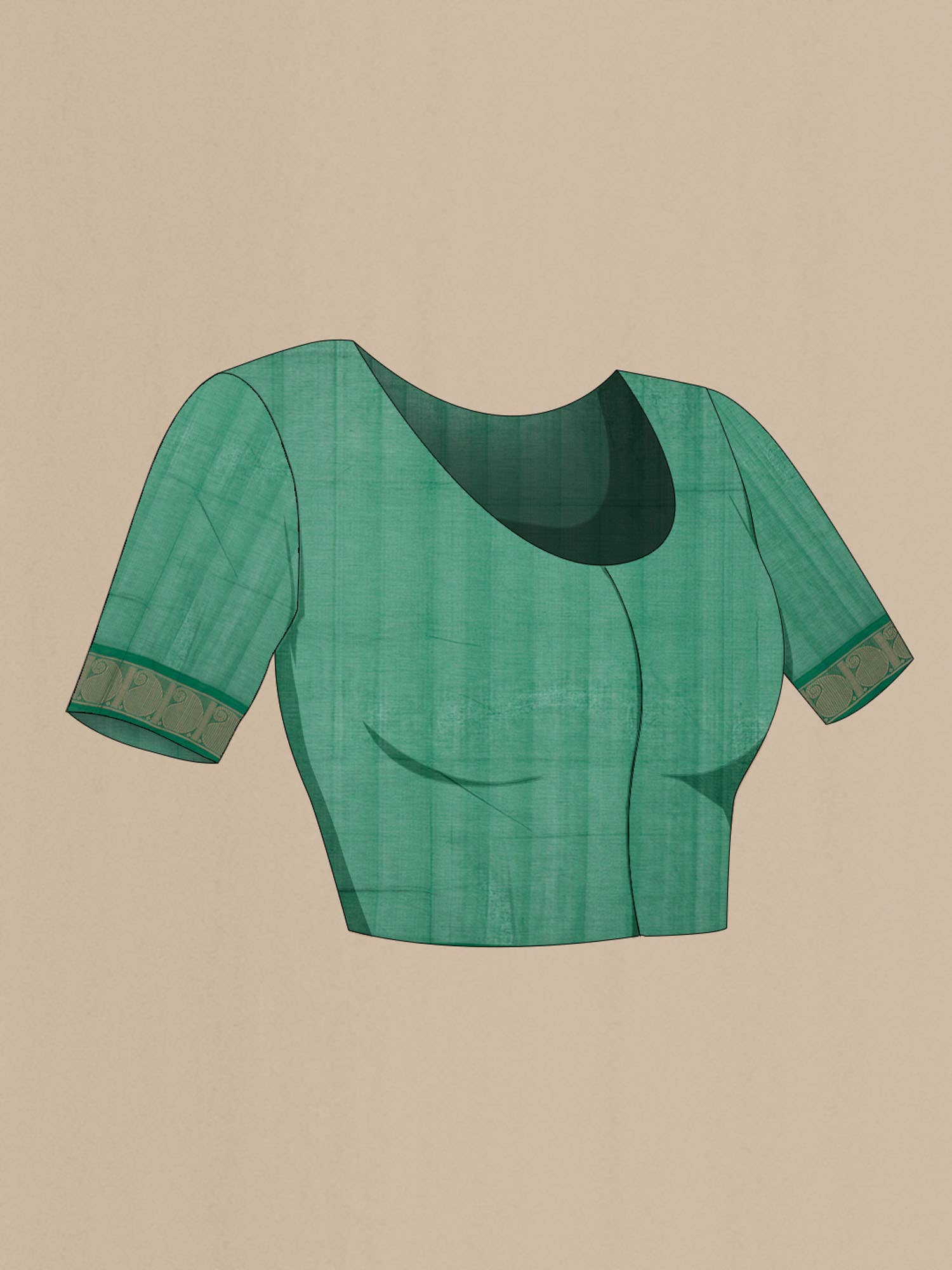 Green Coimbatore Cotton Saree