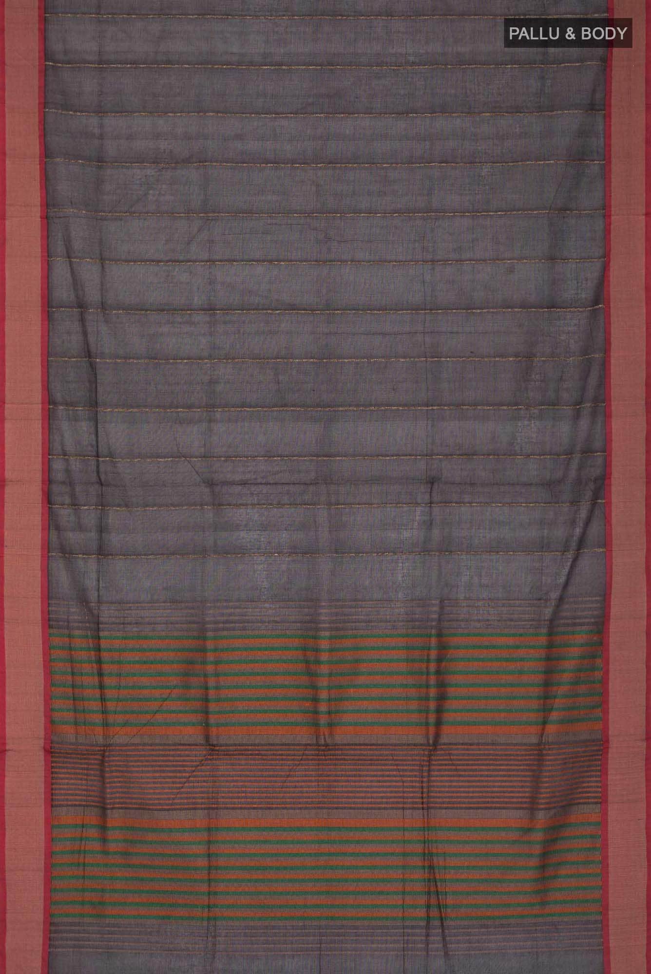 Black Coimbatore Cotton Saree