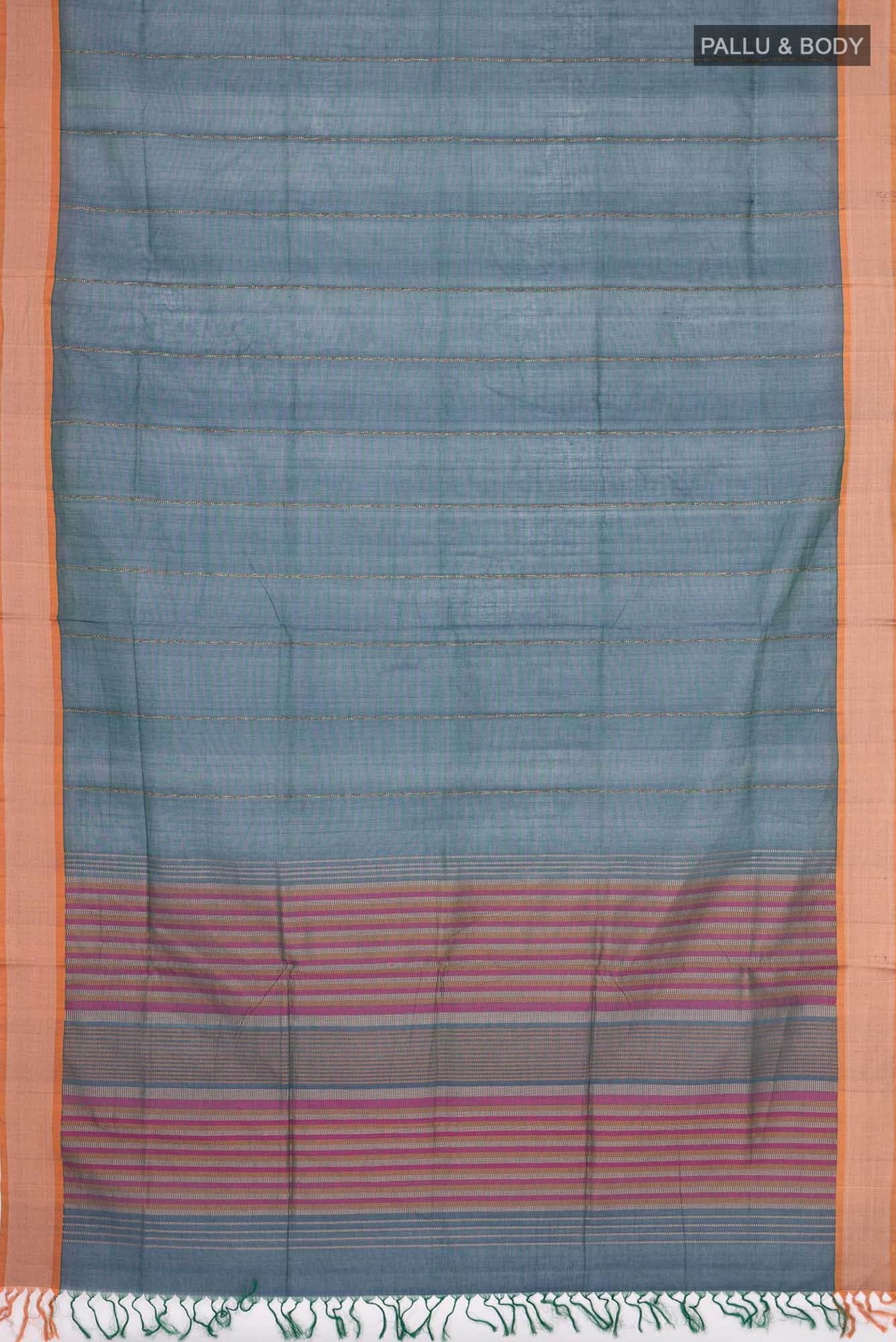 Blue Coimbatore Cotton Saree