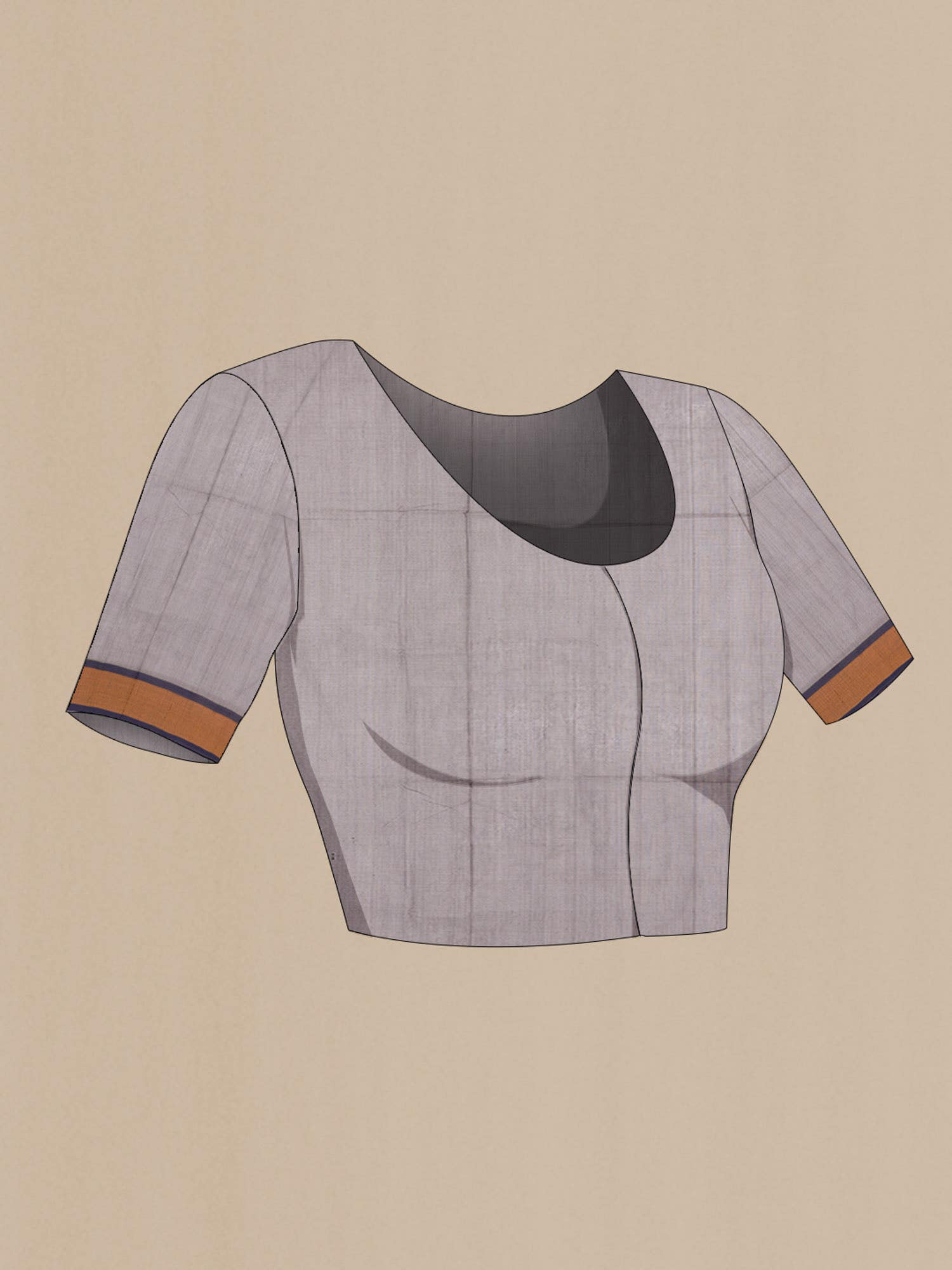 Grey Coimbatore Cotton Saree