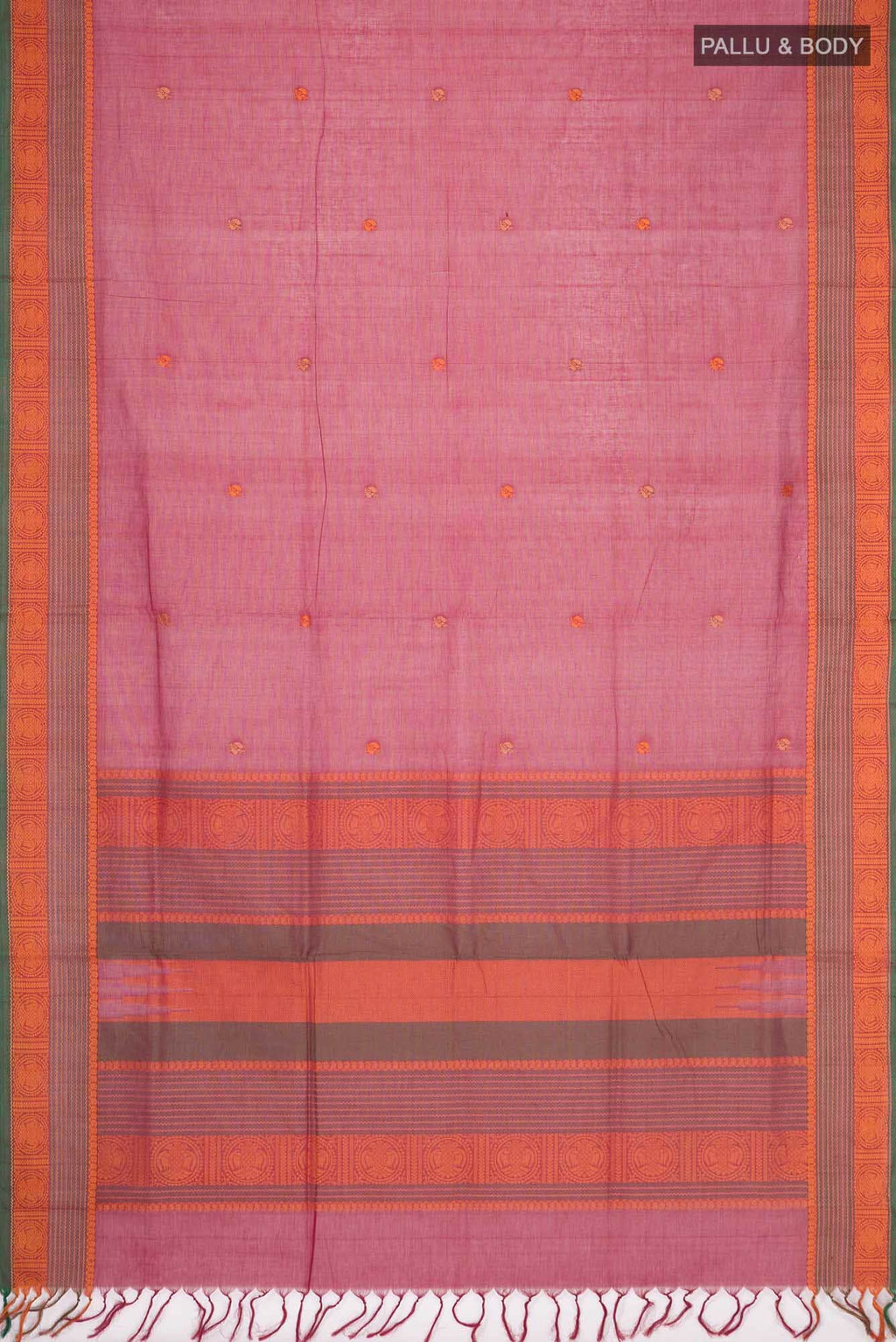 Maroon Coimbatore Cotton Saree