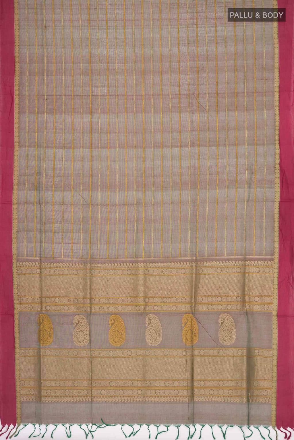 Green Coimbatore Cotton Saree