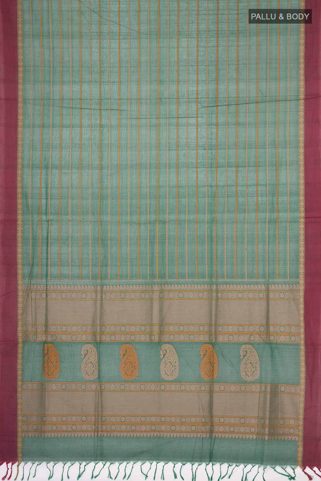 Green Coimbatore Cotton Saree
