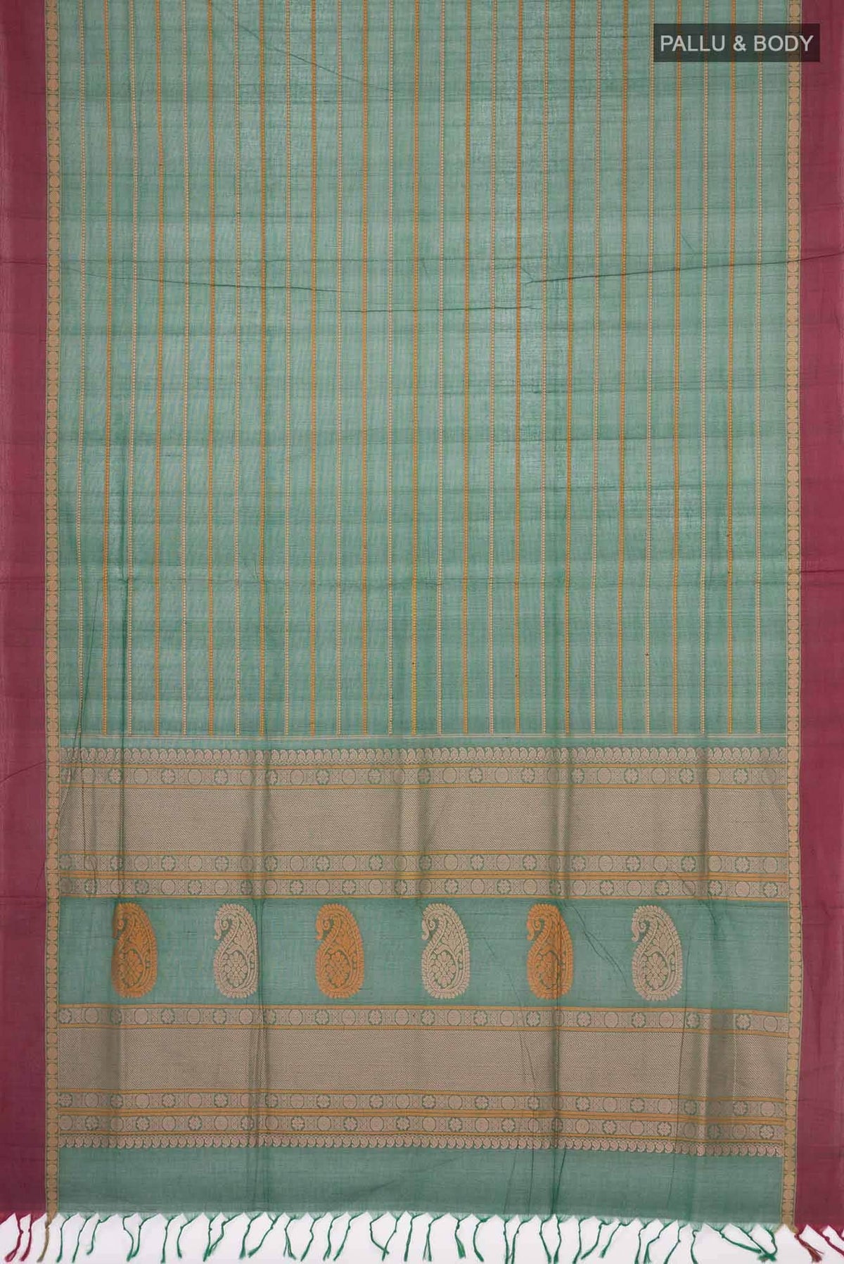 Green Coimbatore Cotton Saree