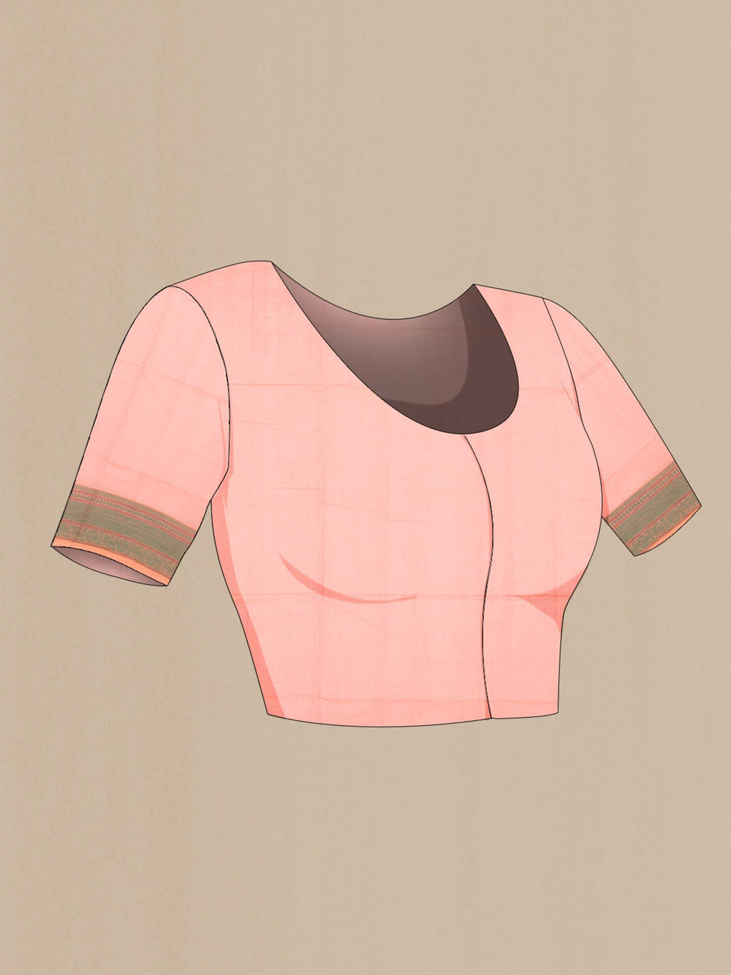 Orange Coimbatore Cotton Saree