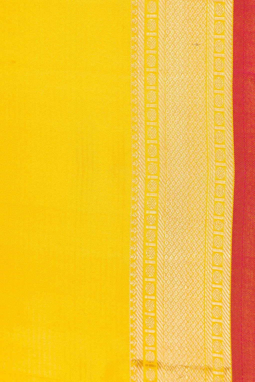 Yellow Dual Tone Kanchipuram Silk Saree