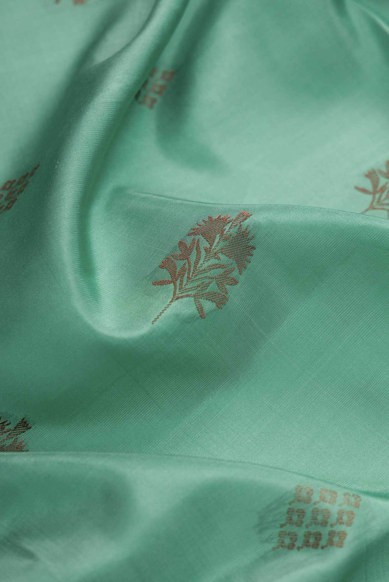 Green Dual Tone Soft Silk Saree