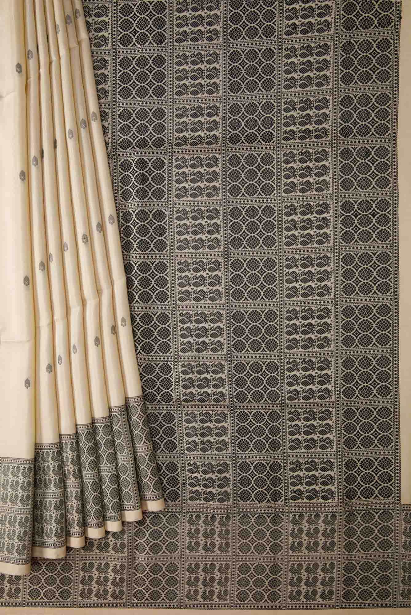 Sandal Dual Tone Soft Silk Saree