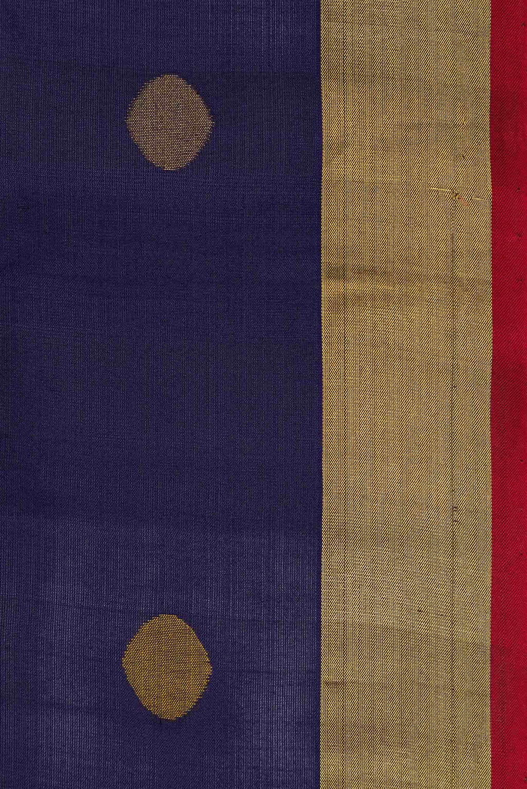 Navy Blue Dual Tone Uppada Silk Saree