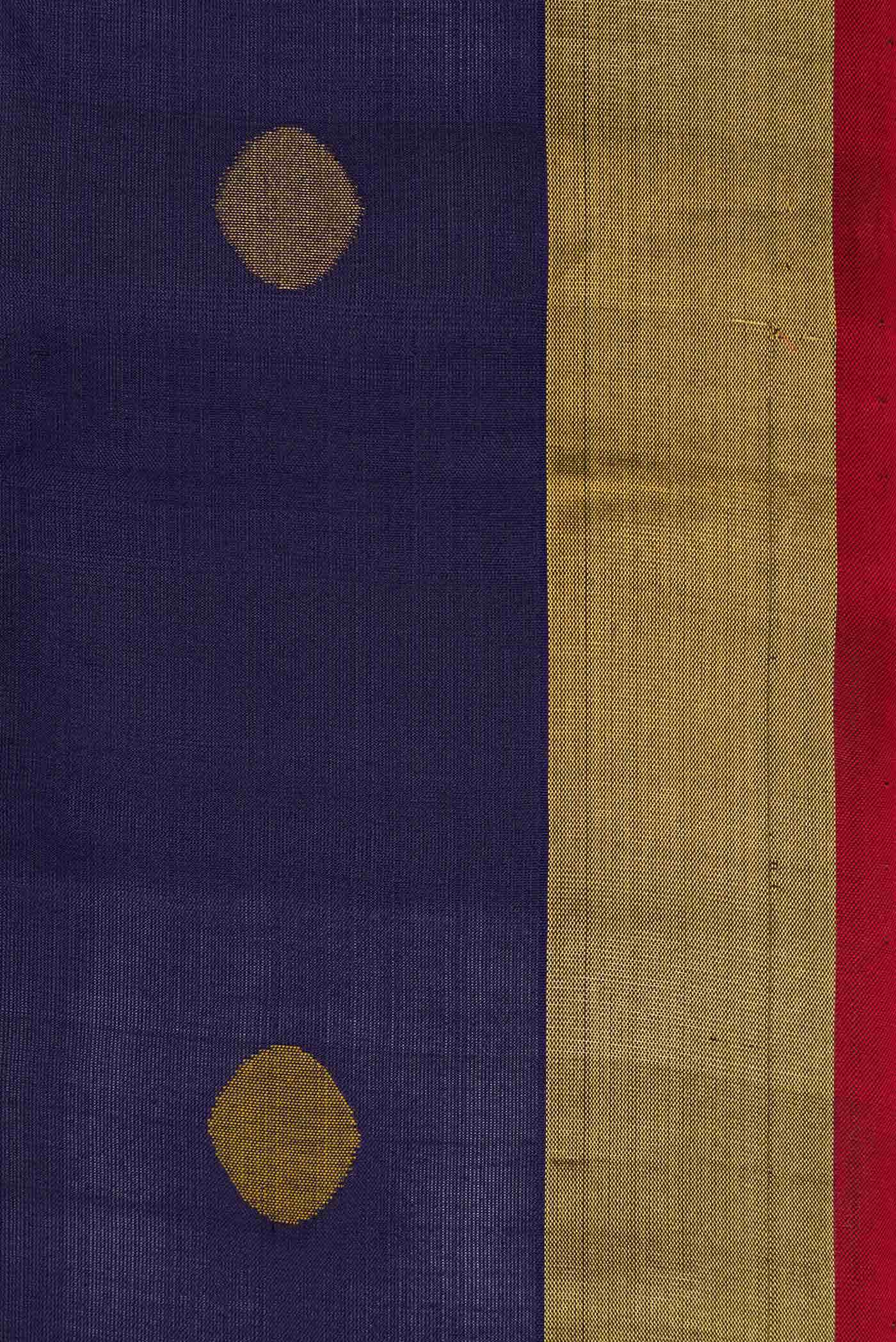 Navy Blue Dual Tone Uppada Silk Saree