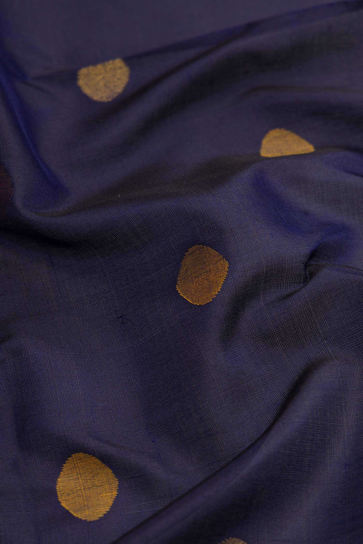 Navy Blue Dual Tone Uppada Silk Saree