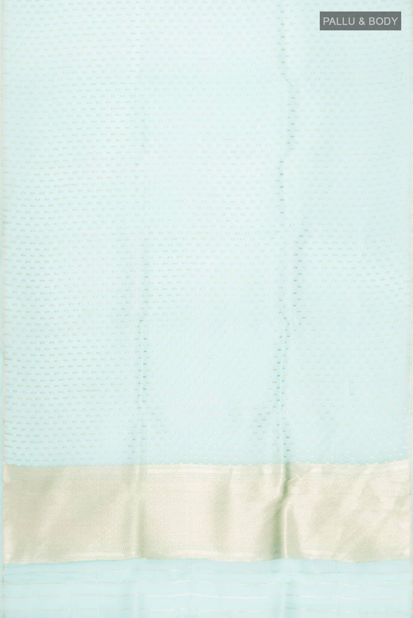 Light Blue Organza Silk Saree