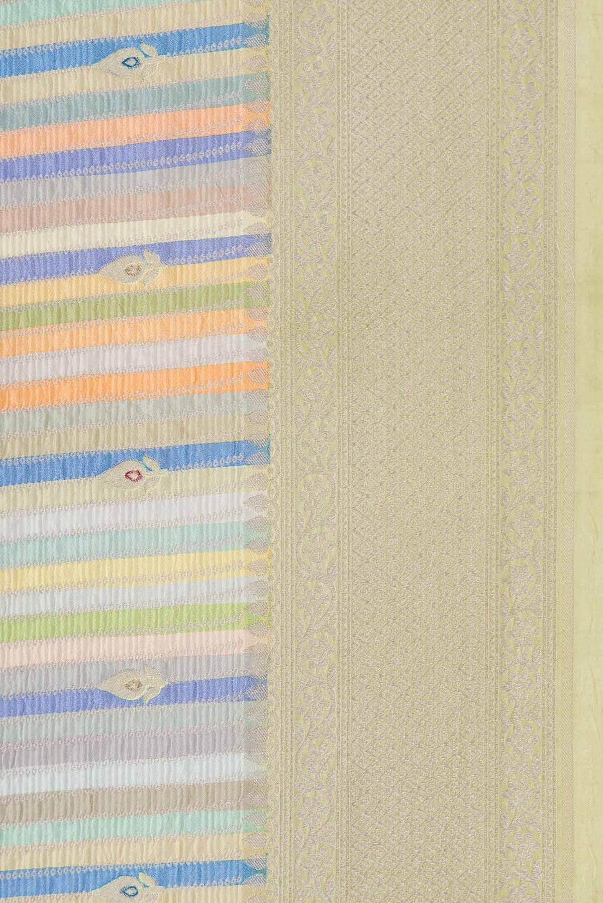 Multi Color Banarasi Silk Saree