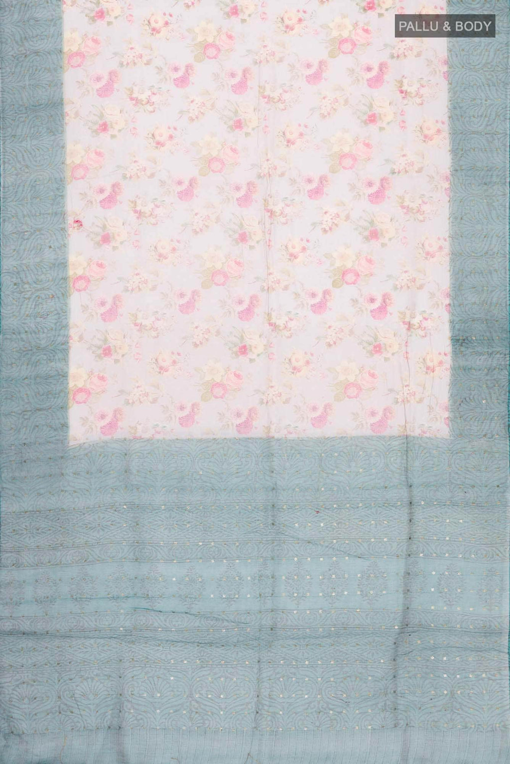 Light Blue Linen Saree