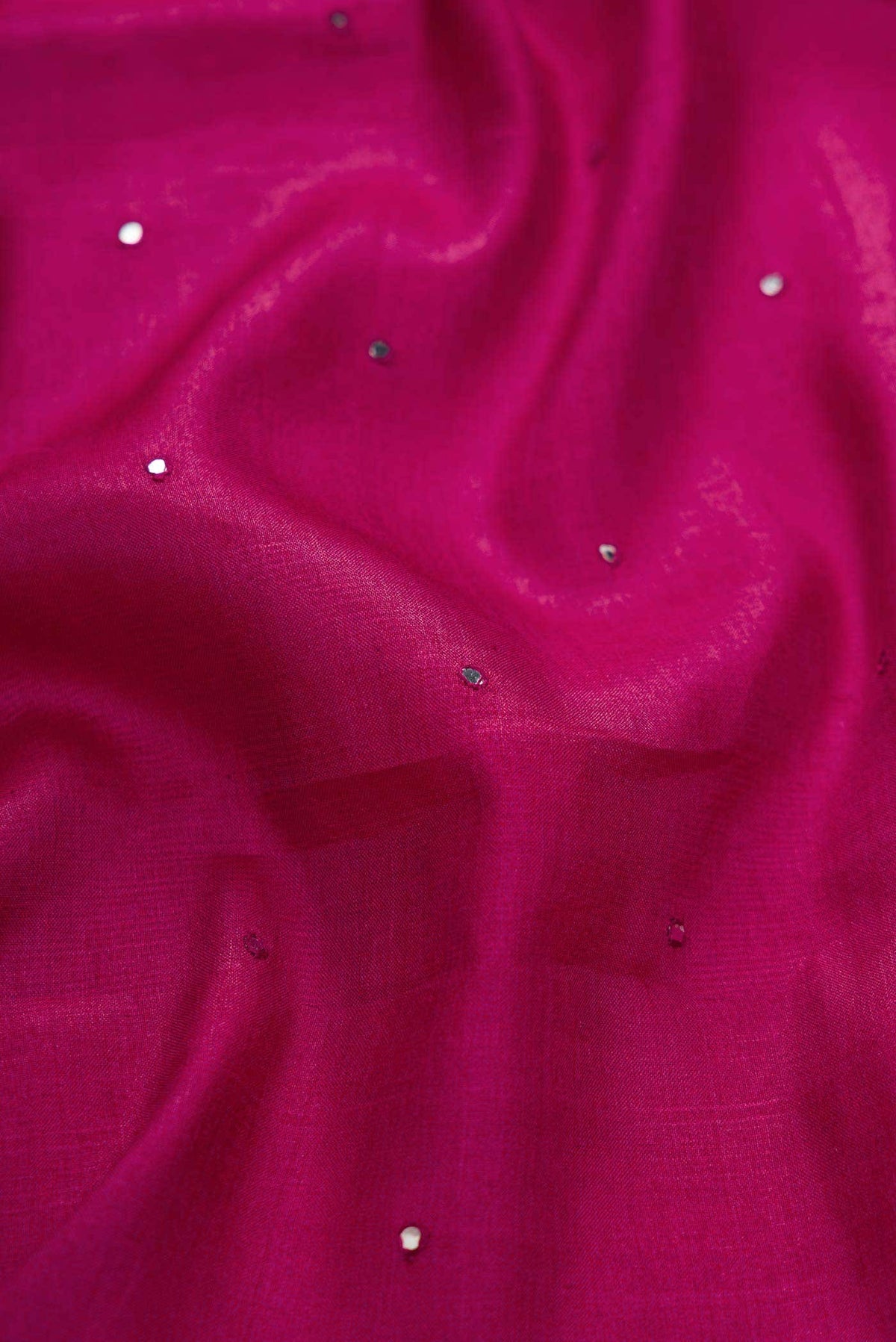 Magenta Tussar Silk Saree