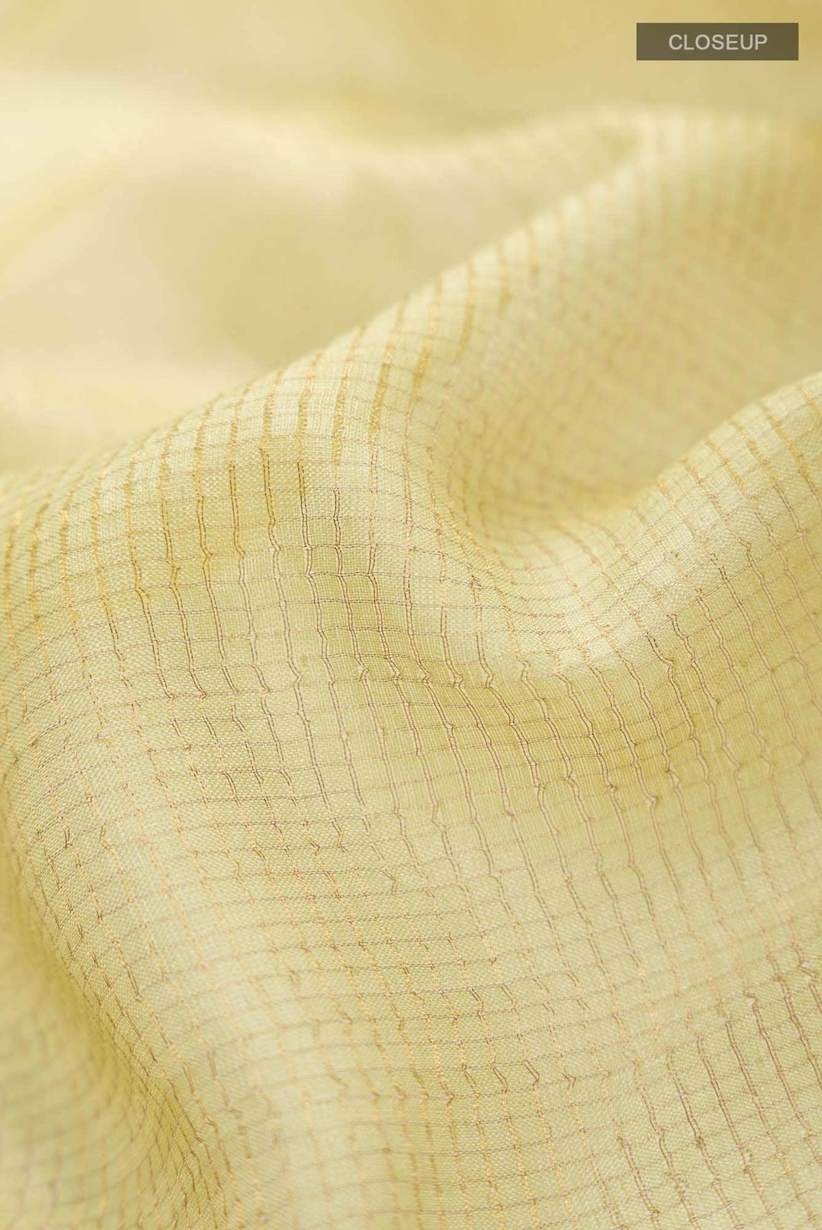 Yellow Bhagalpuri Tussar Silk Saree