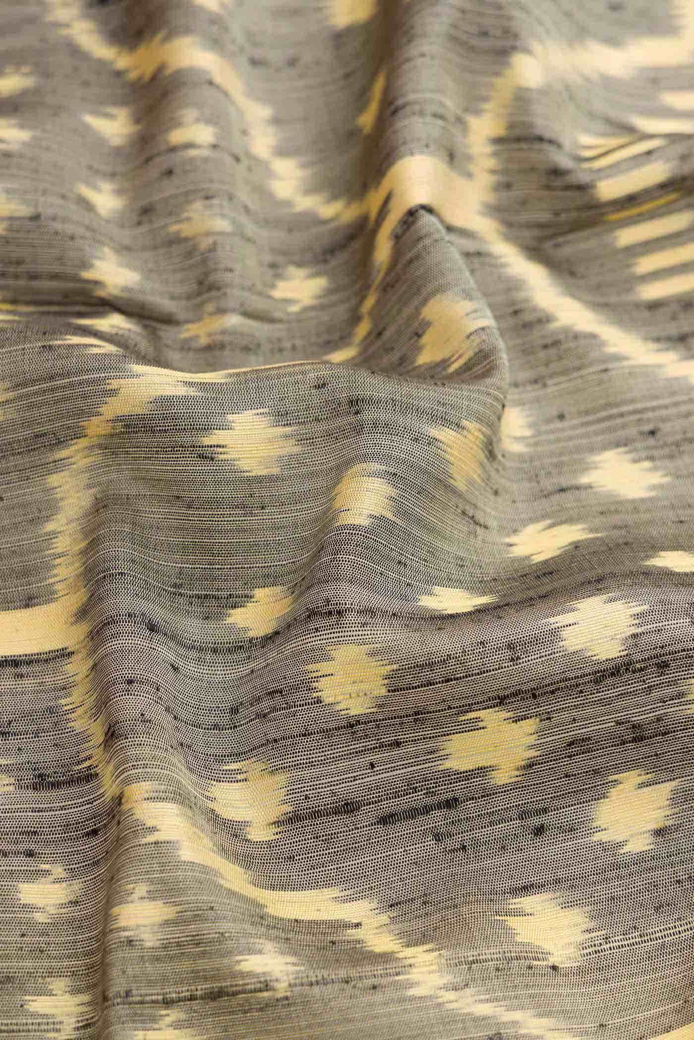Grey Double Ikat Saree