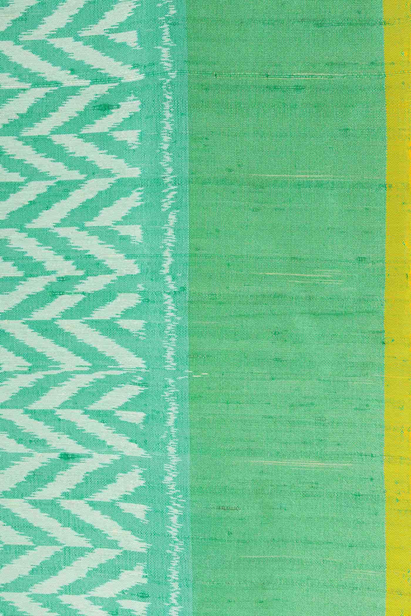 Sea Green Double Ikat Saree