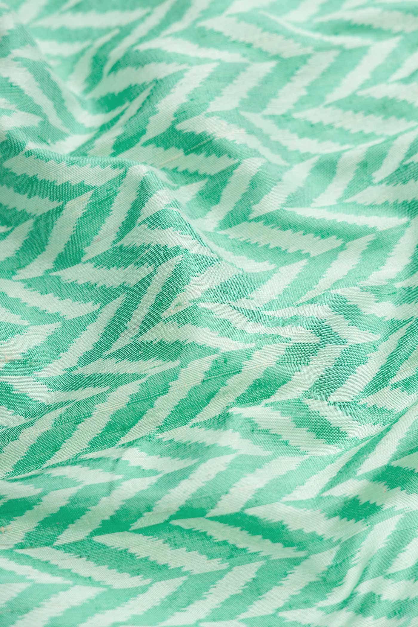 Sea Green Double Ikat Saree
