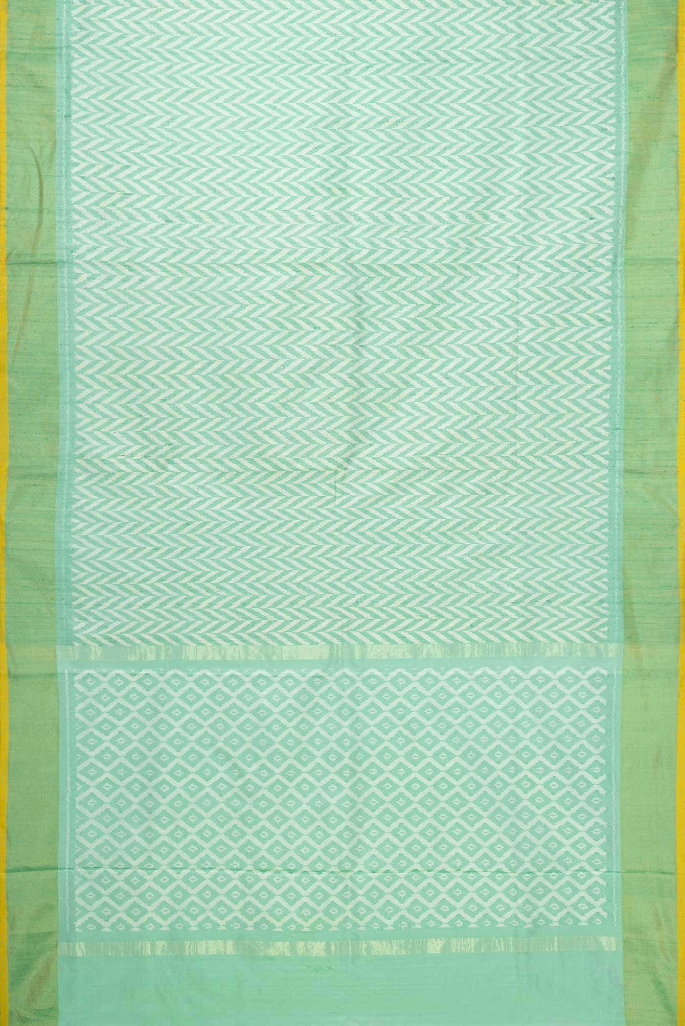 Sea Green Double Ikat Saree