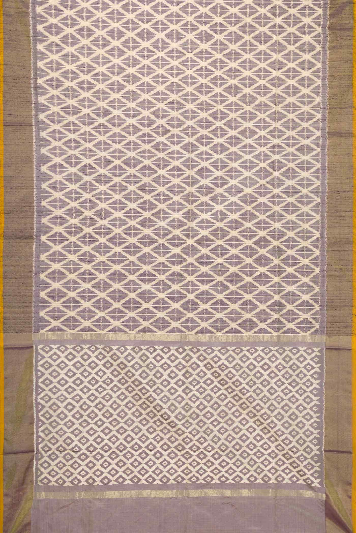 Sandal Double Ikat Saree