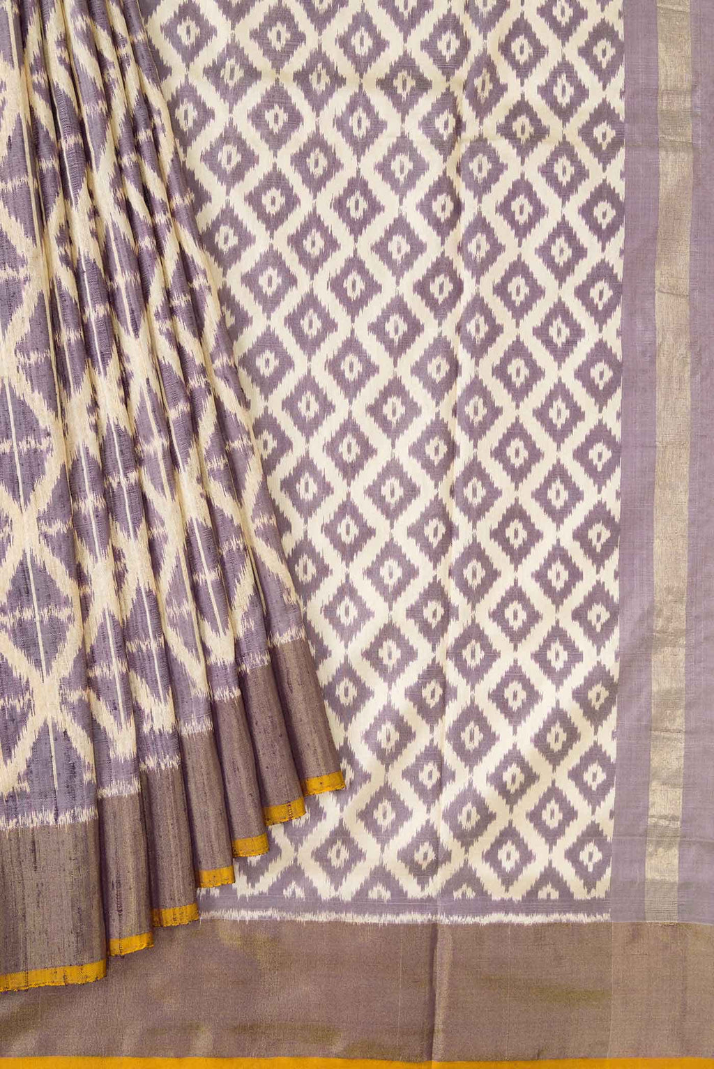Sandal Double Ikat Saree