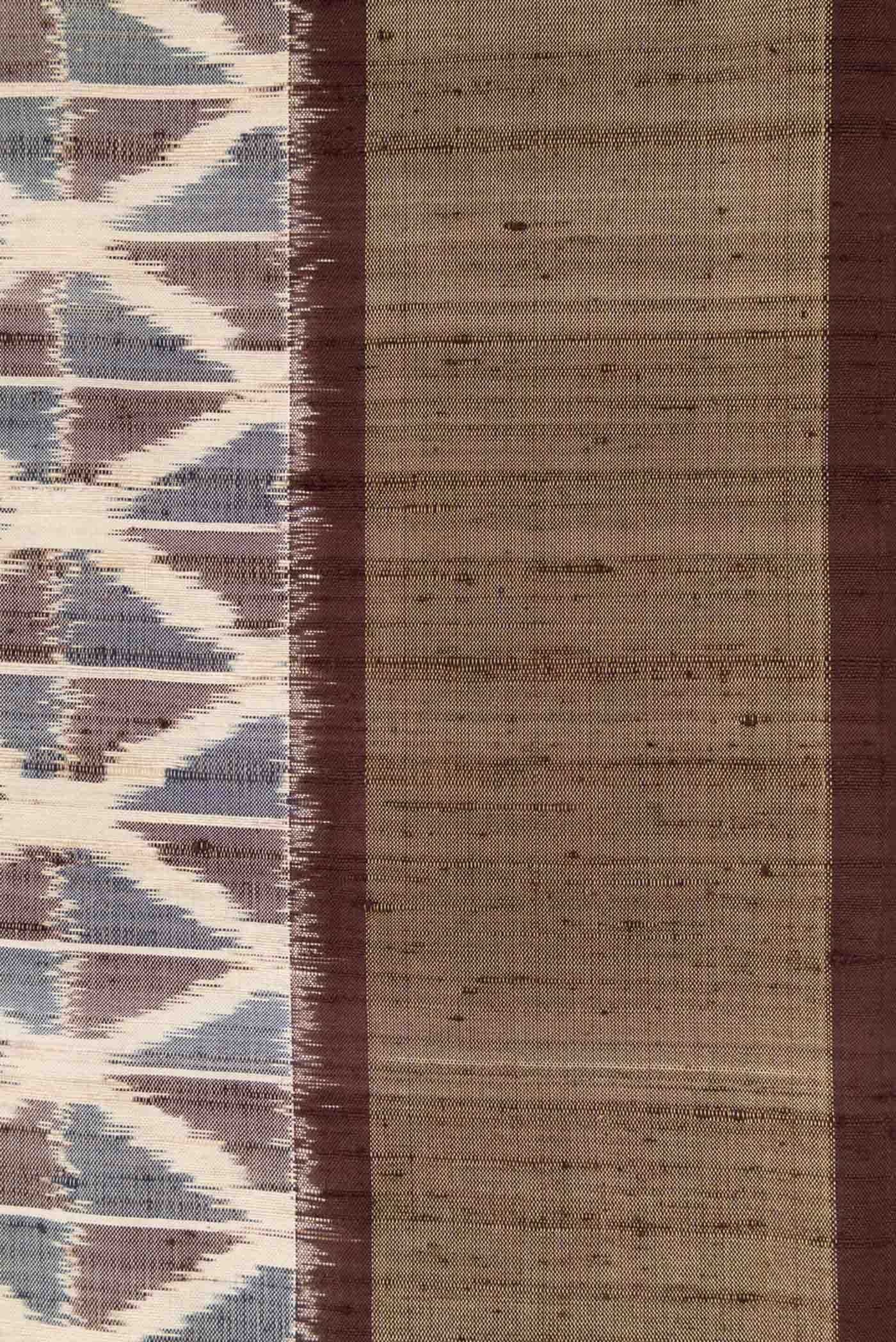 Sandal Double Ikat Saree