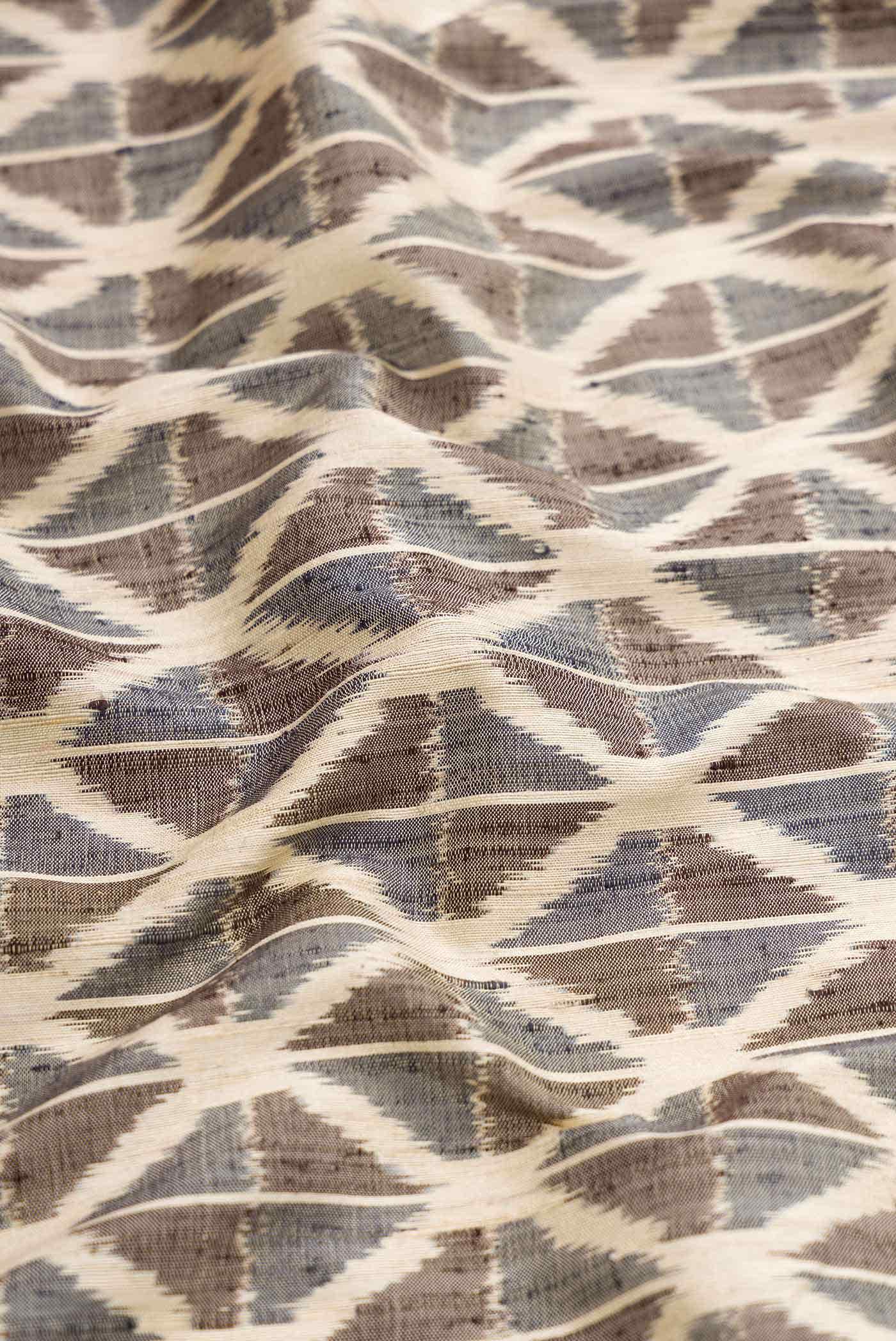 Sandal Double Ikat Saree