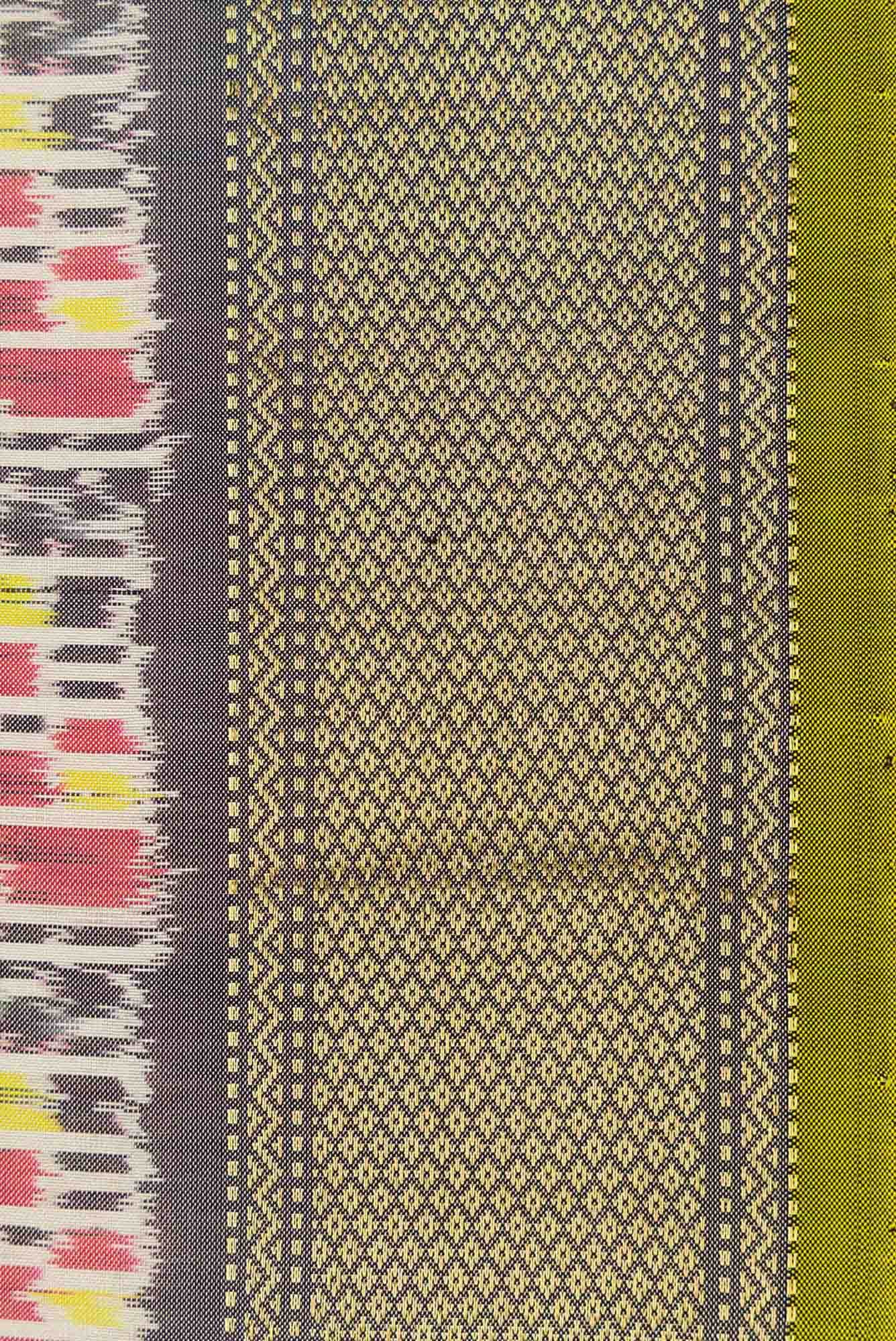 Sandal Dual Tone Double Ikat Saree