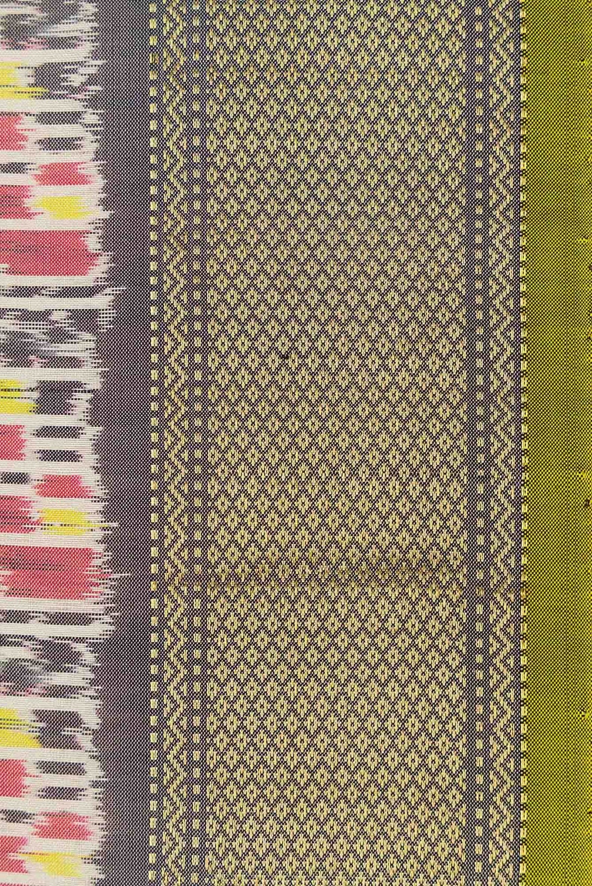 Sandal Dual Tone Double Ikat Saree