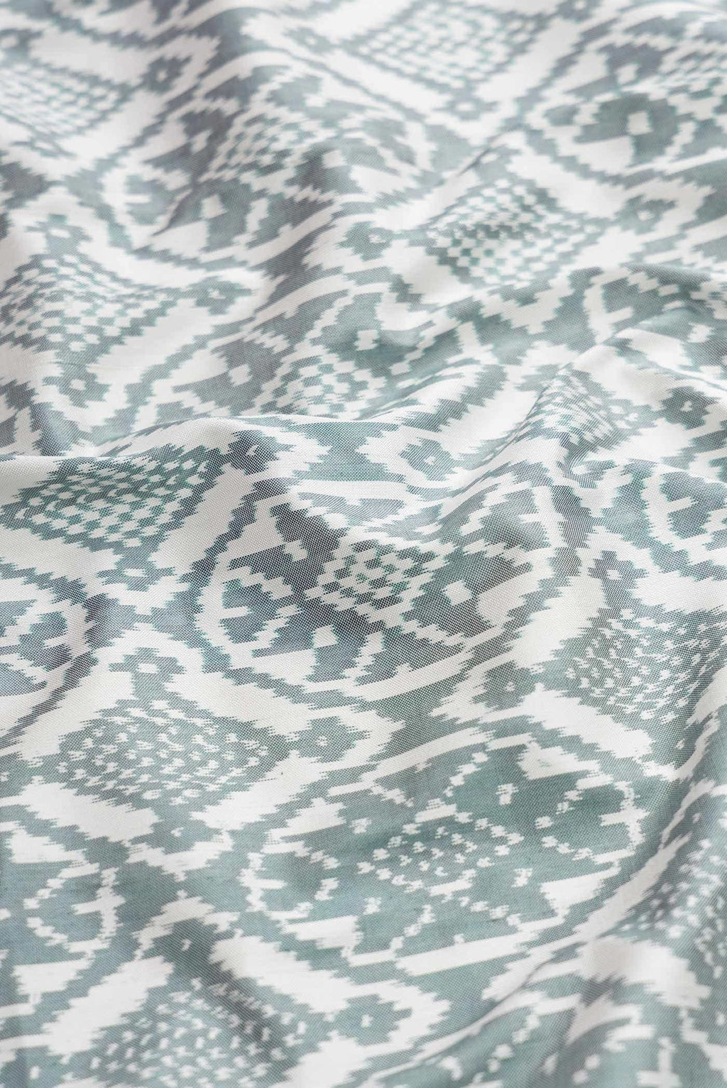 Off White Double Ikat Saree