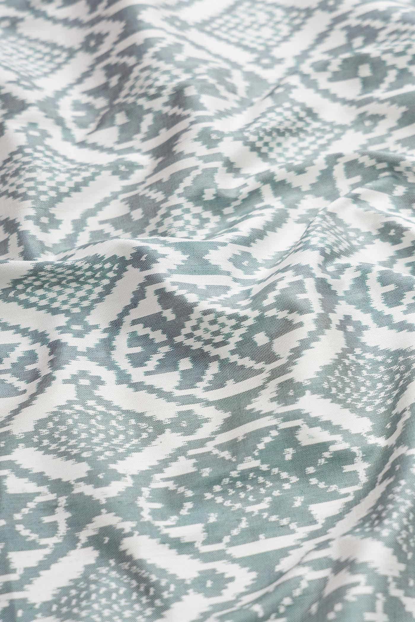 Off White Double Ikat Saree