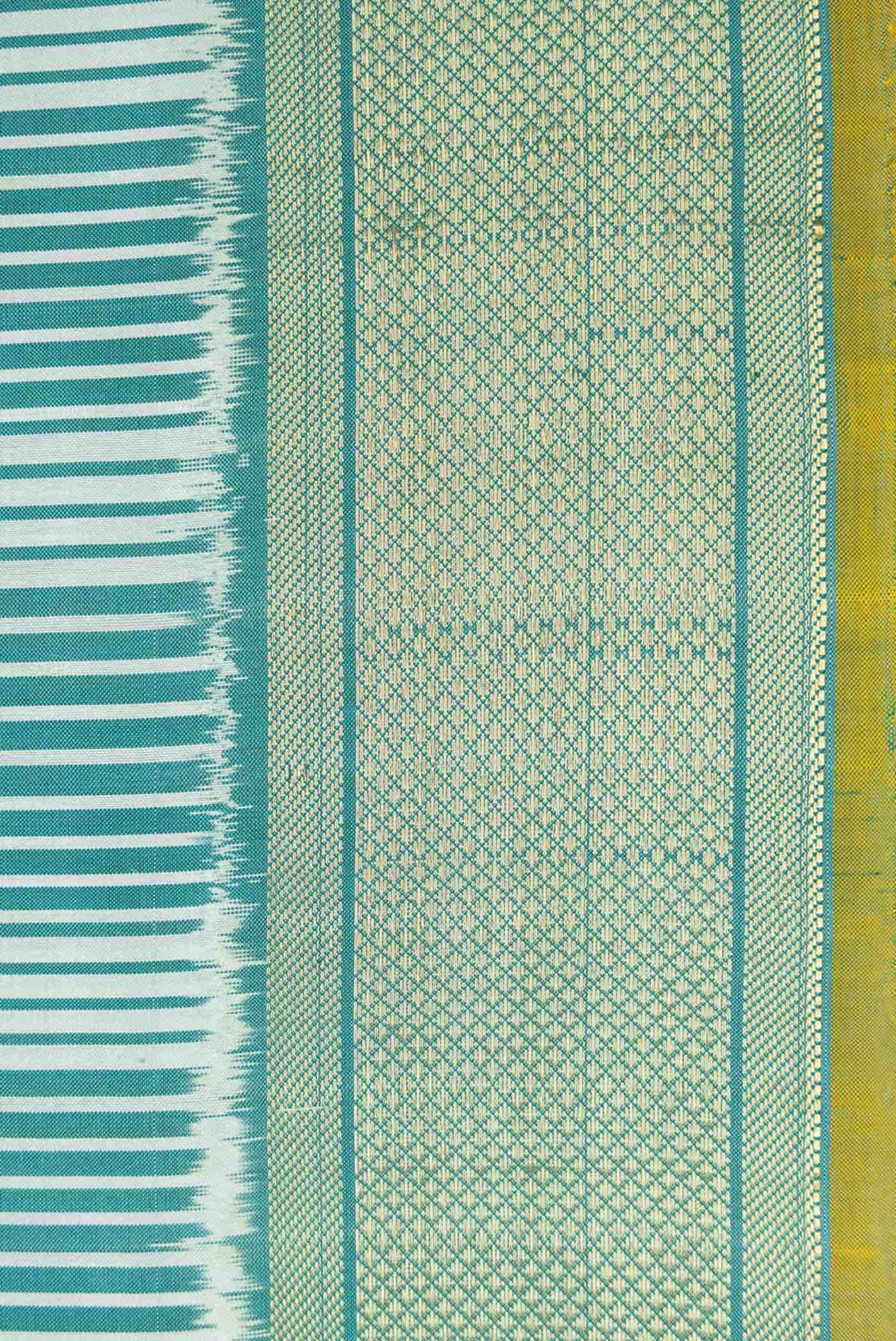 Light Blue Double Ikat Saree