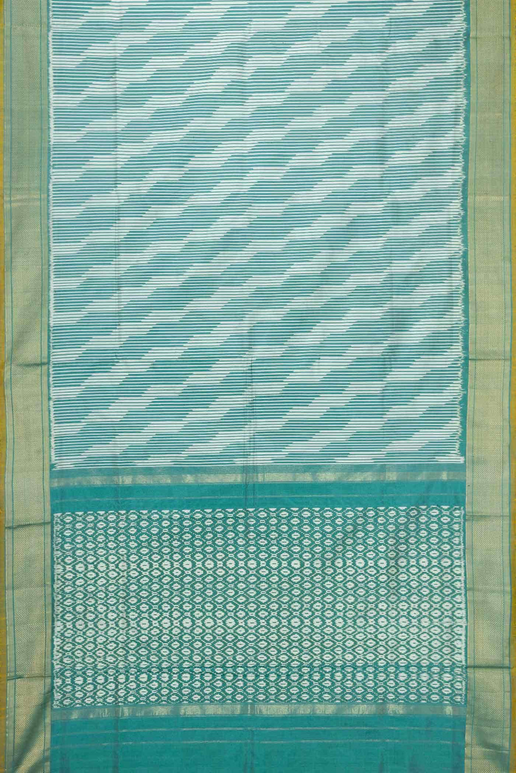 Light Blue Double Ikat Saree