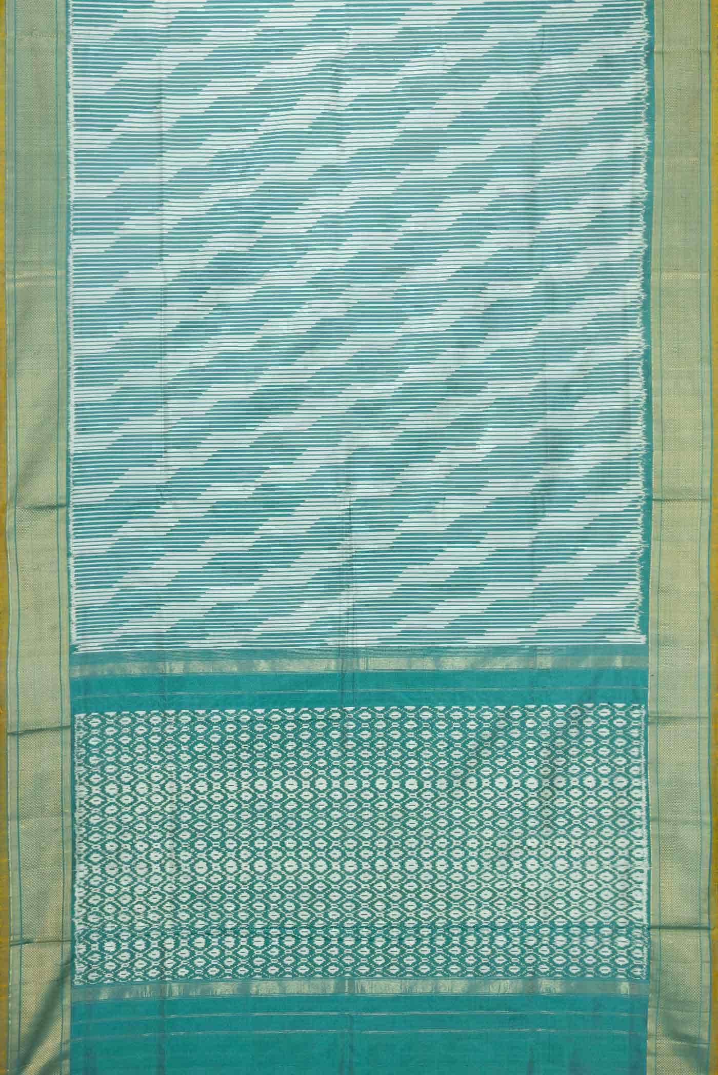 Light Blue Double Ikat Saree