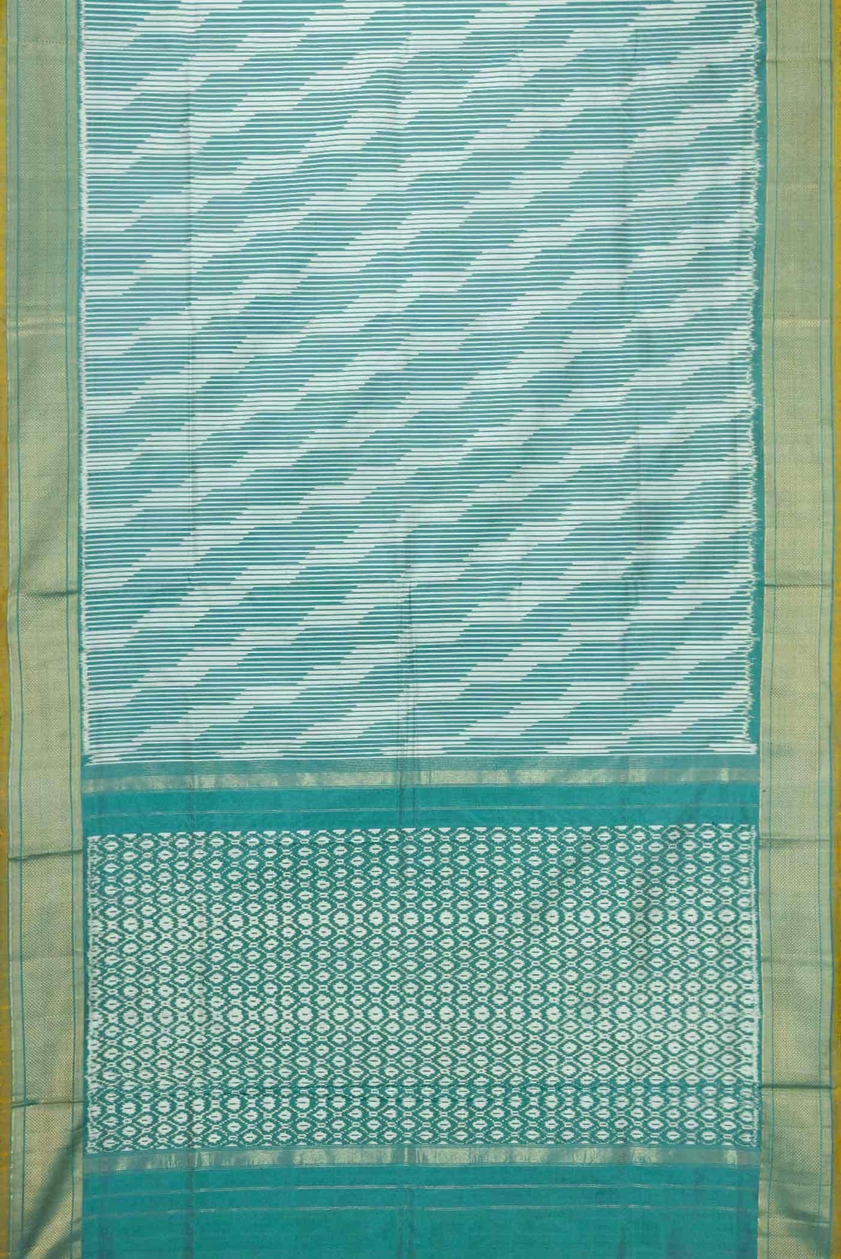Light Blue Double Ikat Saree