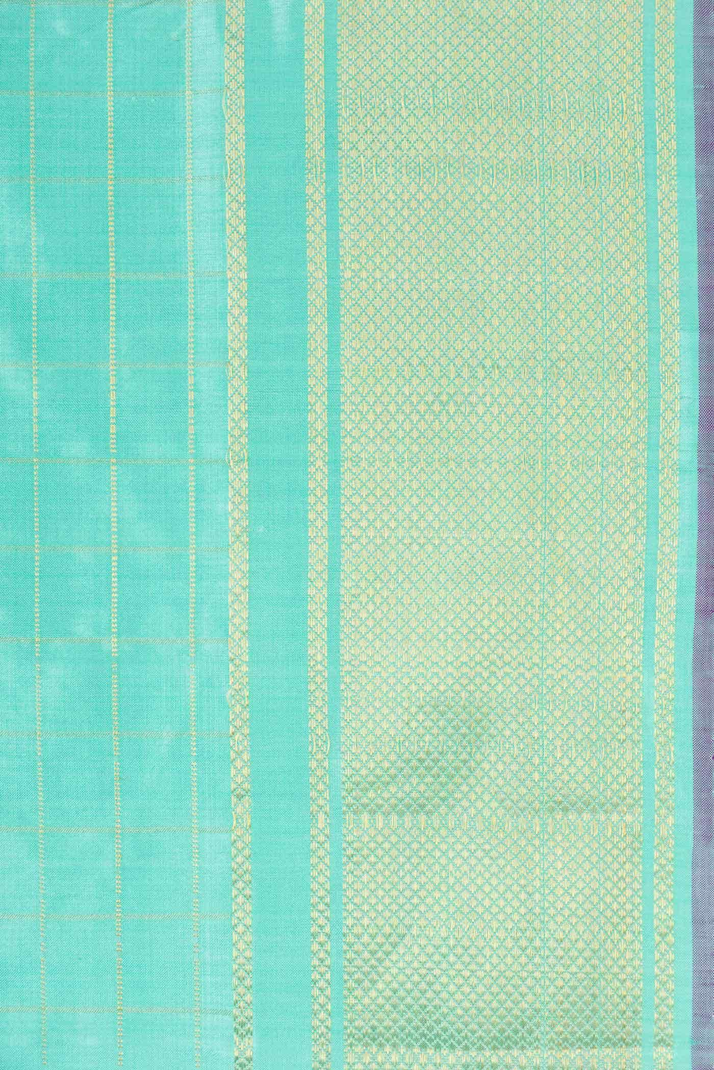 Sky Blue Double Ikat Saree
