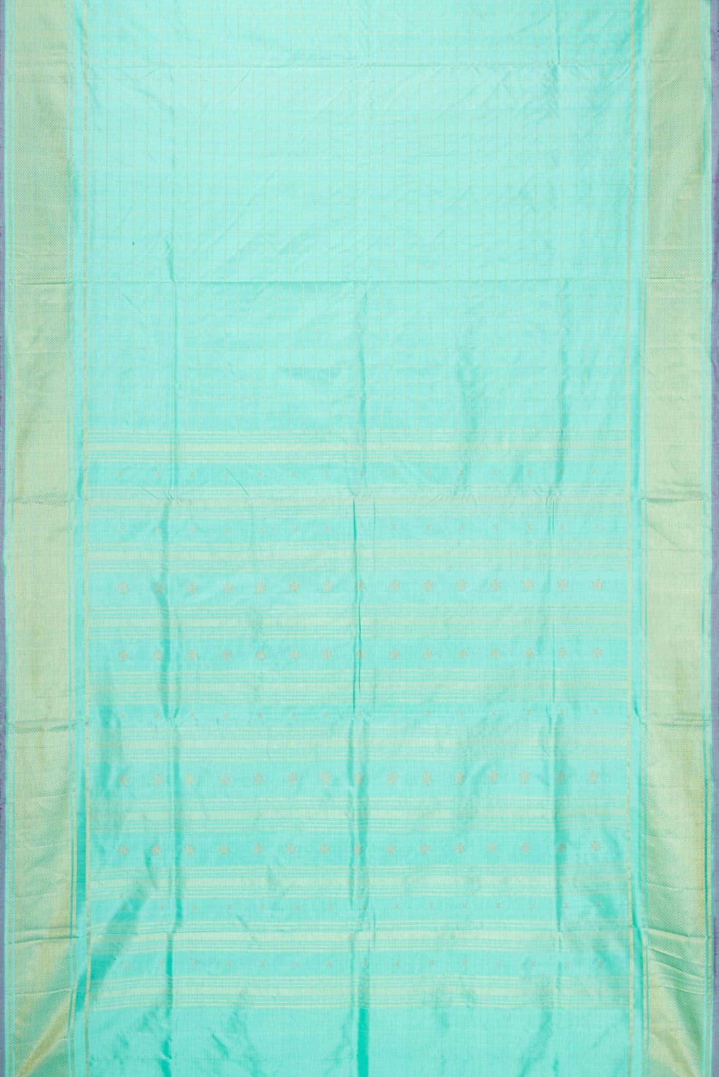 Sky Blue Double Ikat Saree
