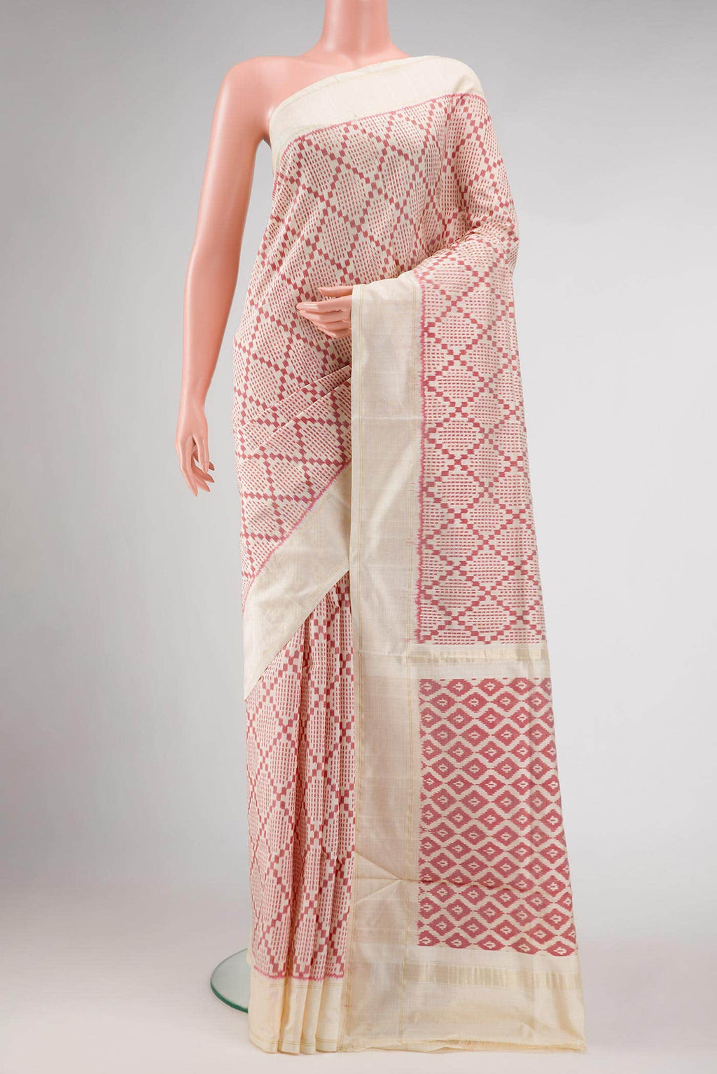 Sandal Pochampally Silk Saree