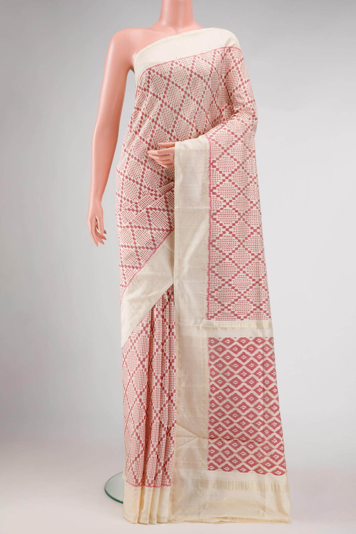 Sandal Pochampally Silk Saree