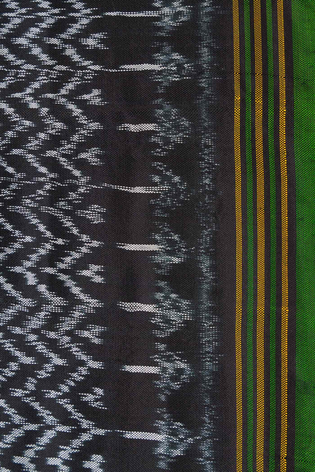 Black Double Ikat Saree