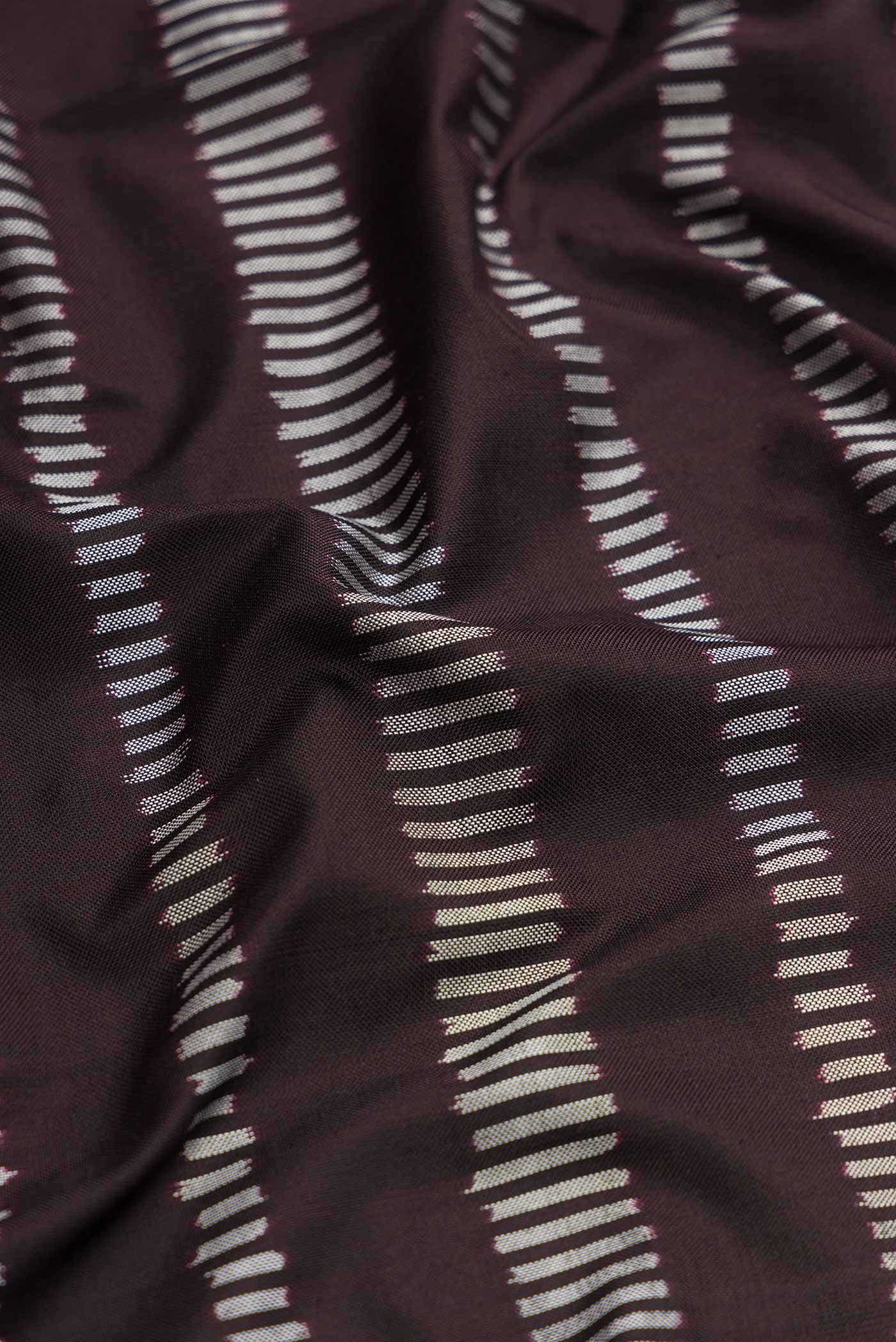 Coffee Brown Double Ikat Saree