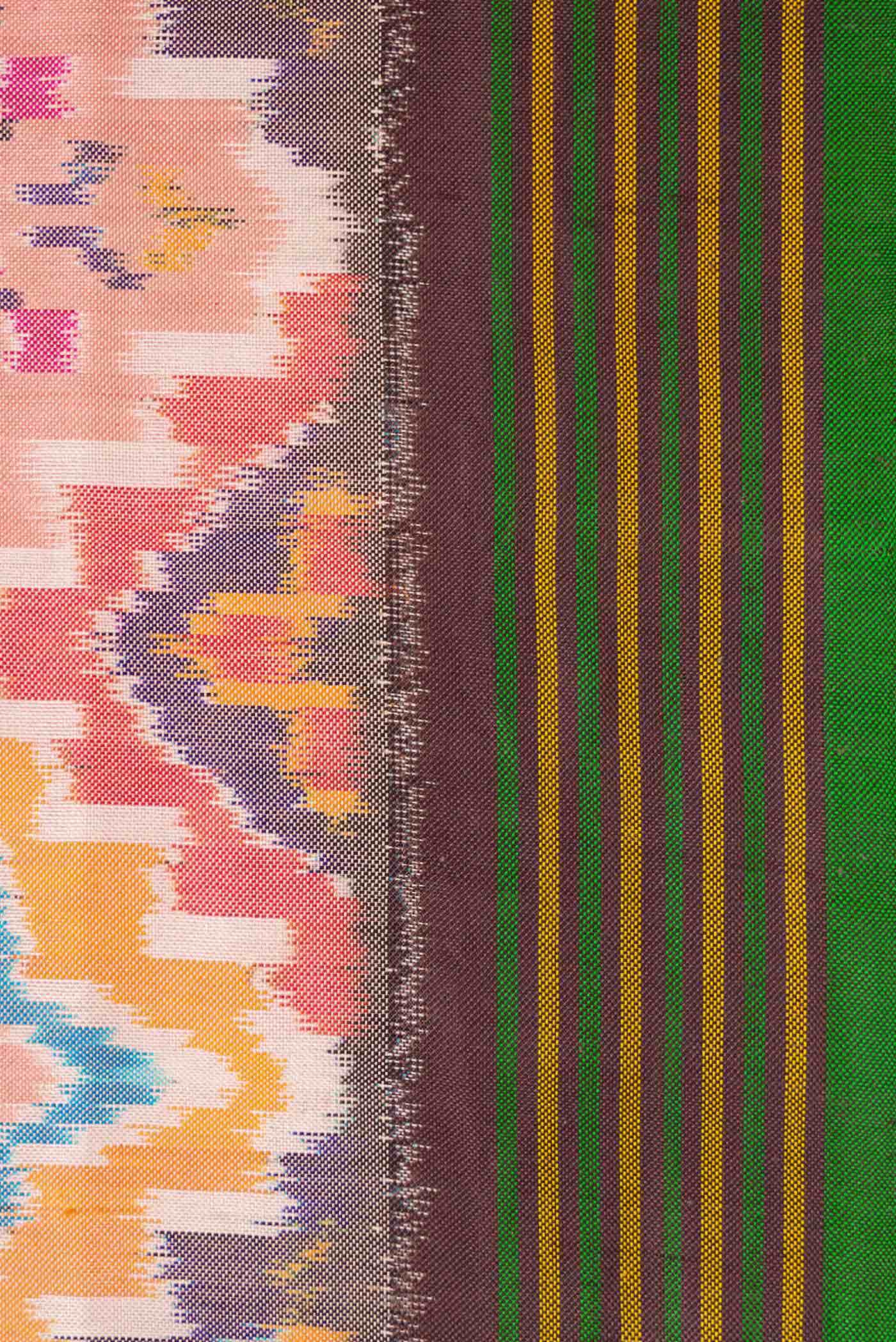 Multi Double Ikat Saree