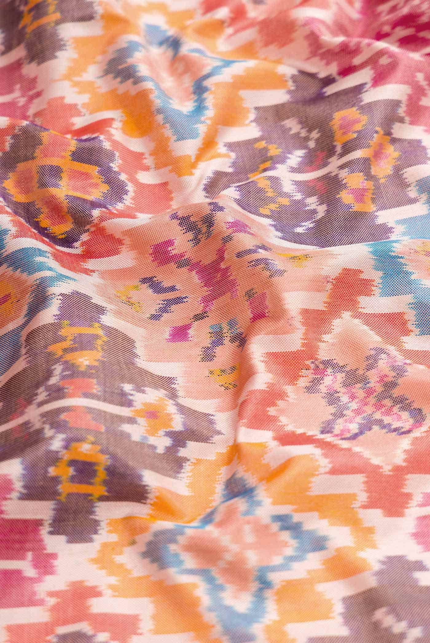 Multi Double Ikat Saree
