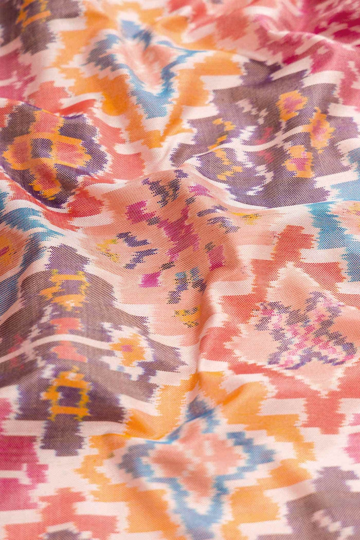Multi Double Ikat Saree